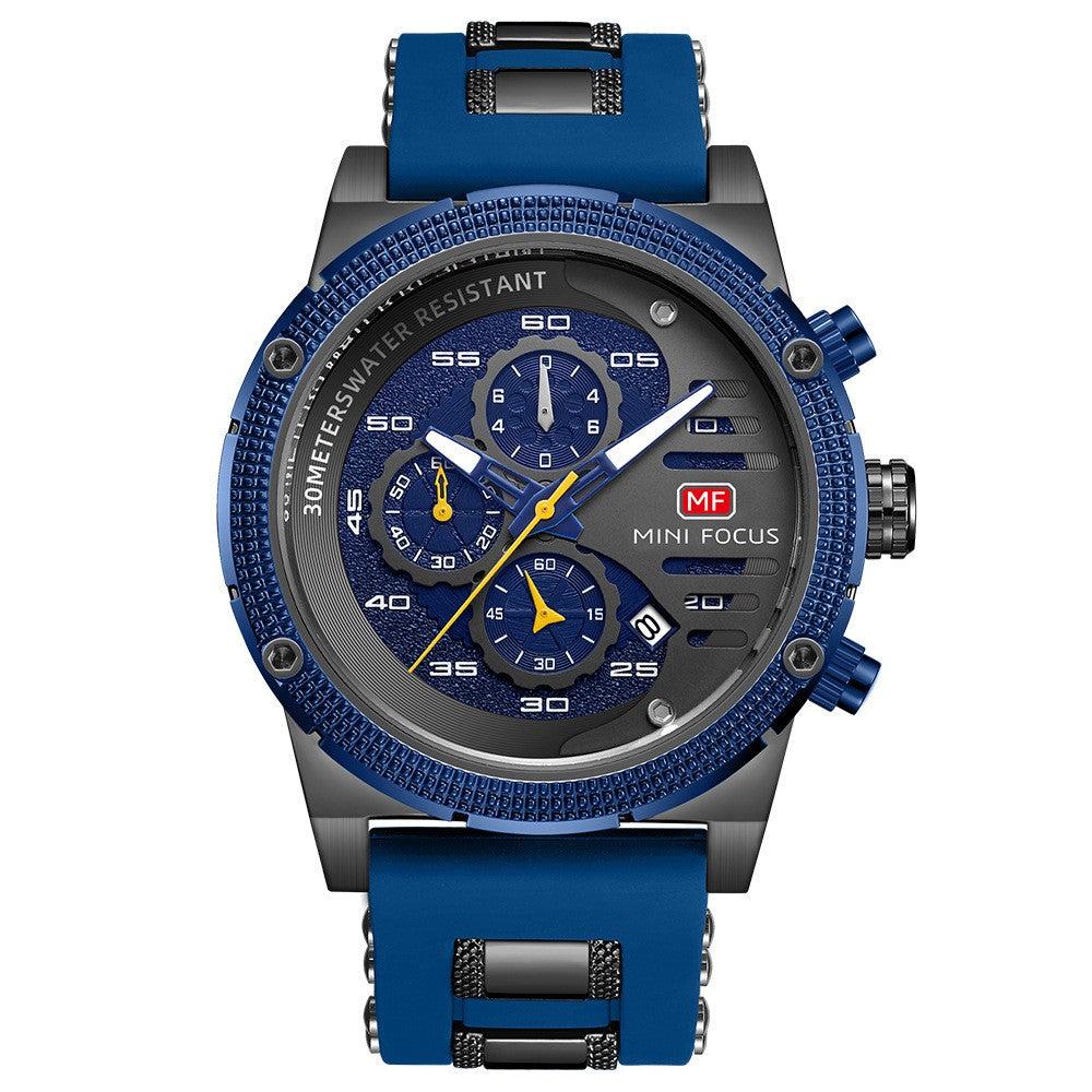 Mini Focus Men's Multifunctional Quartz Watch Sports Watch Mf0246G - Skmeico
