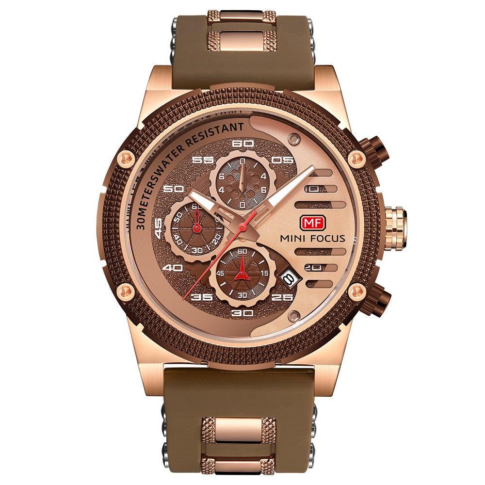 Mini Focus Men's Multifunctional Quartz Watch Sports Watch Mf0246G - TempoqWatch