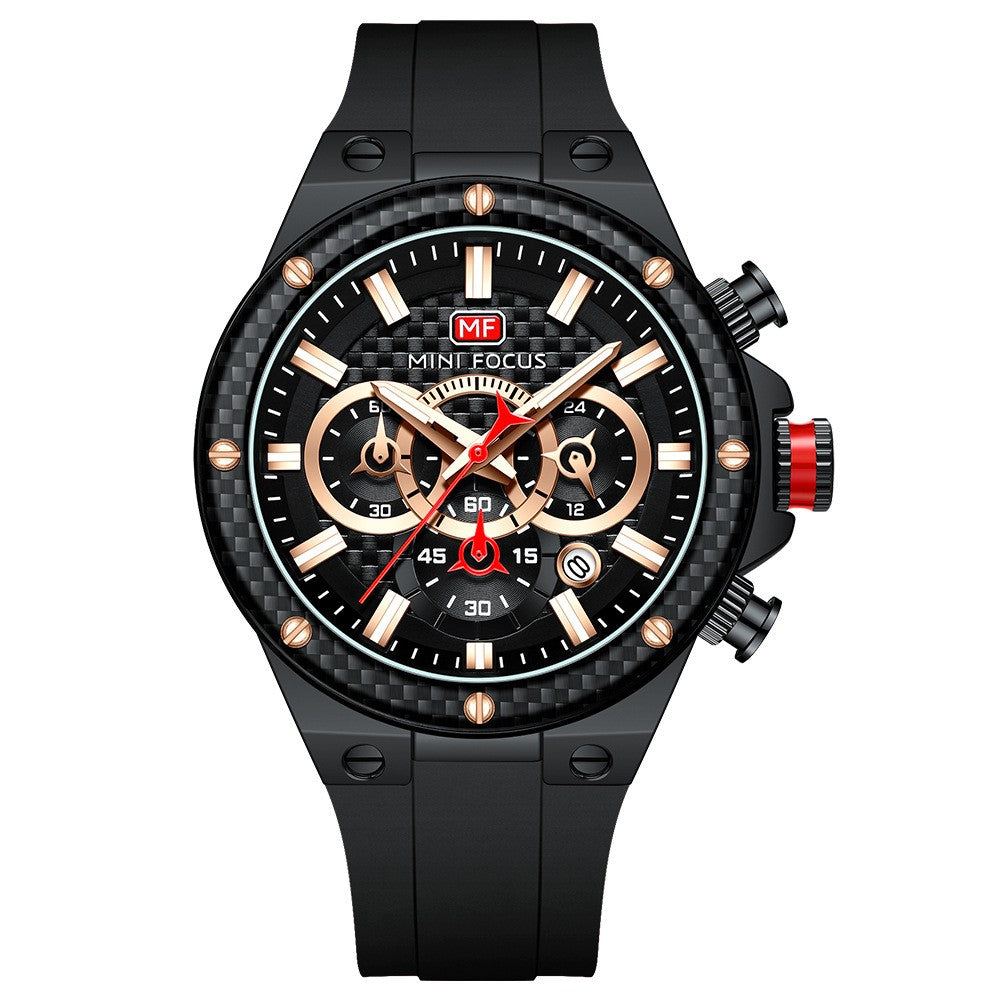 Mini Focus Multifunctional Chronograph Sport watch For Men 0468 - TempoqWatch