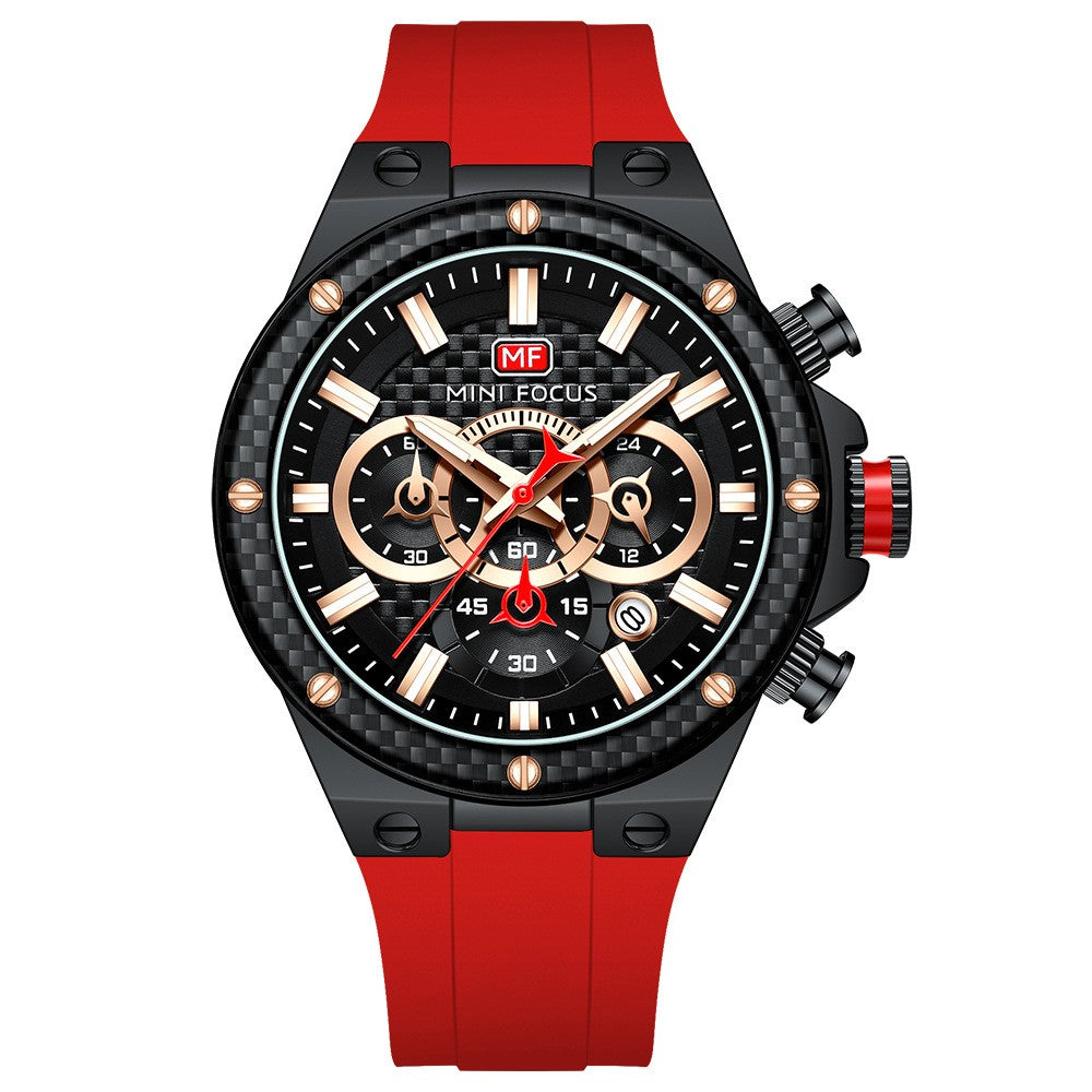 Mini Focus Multifunctional Chronograph Sport watch For Men 0468 - TempoqWatch