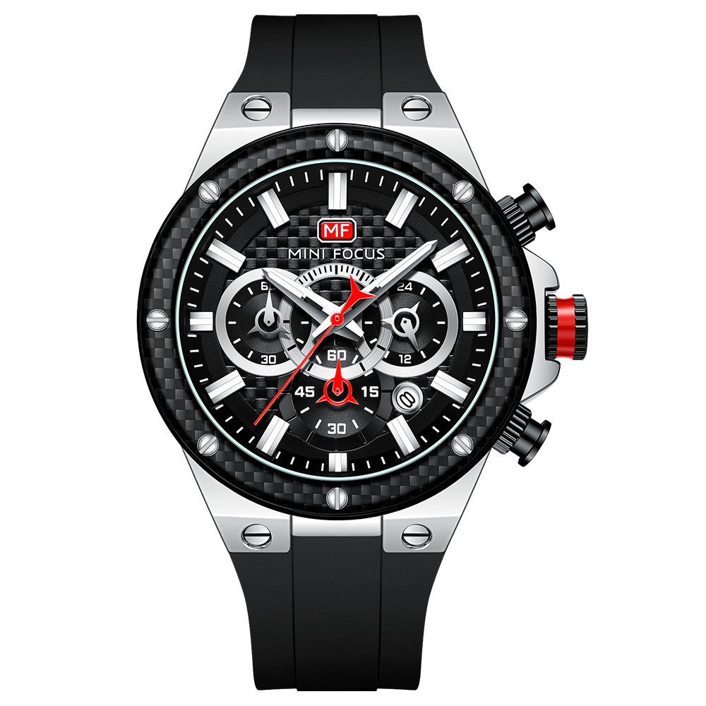 Mini Focus Multifunctional Chronograph Sport watch For Men 0468 - TempoqWatch