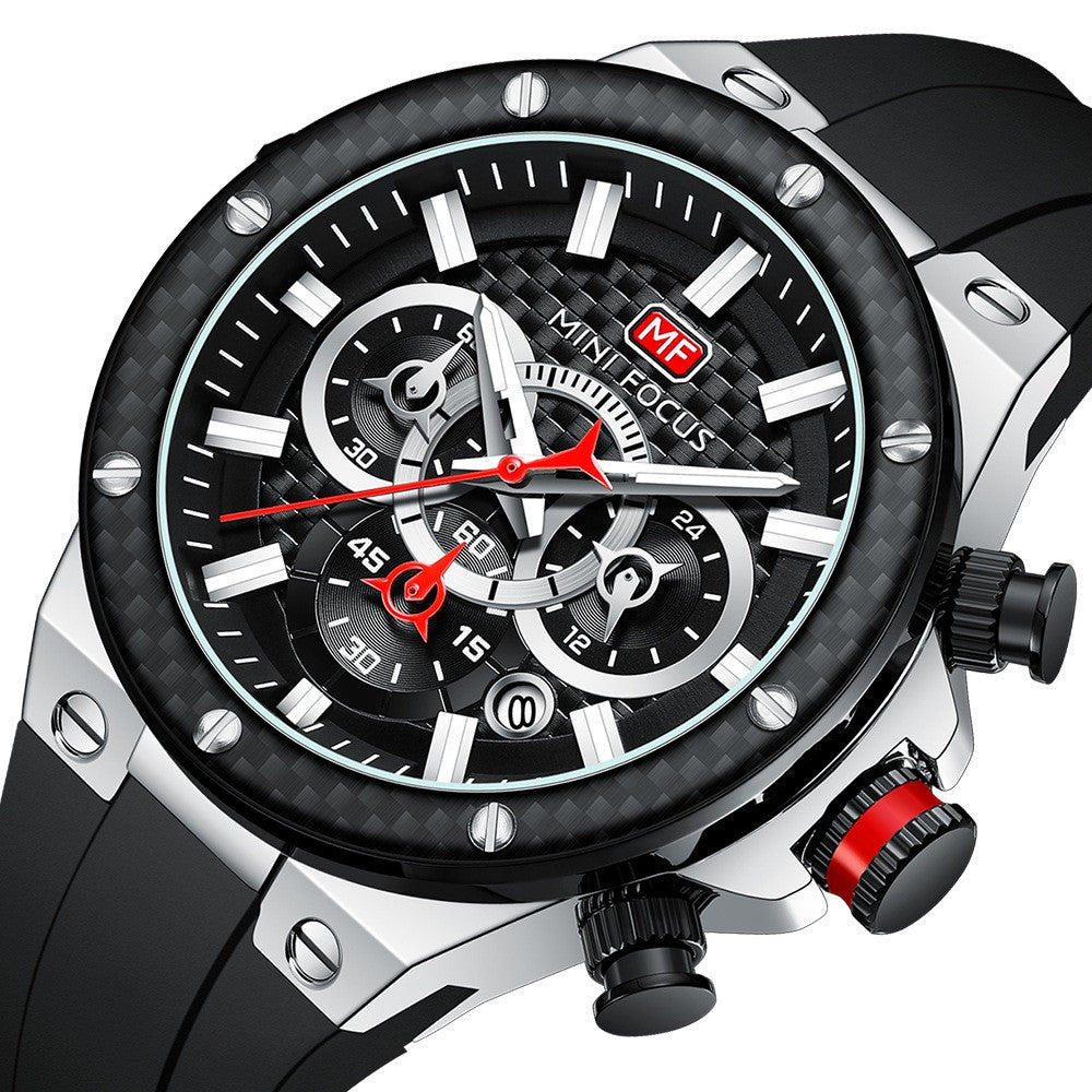 Mini Focus Multifunctional Chronograph Sport watch For Men 0468 - TempoqWatch