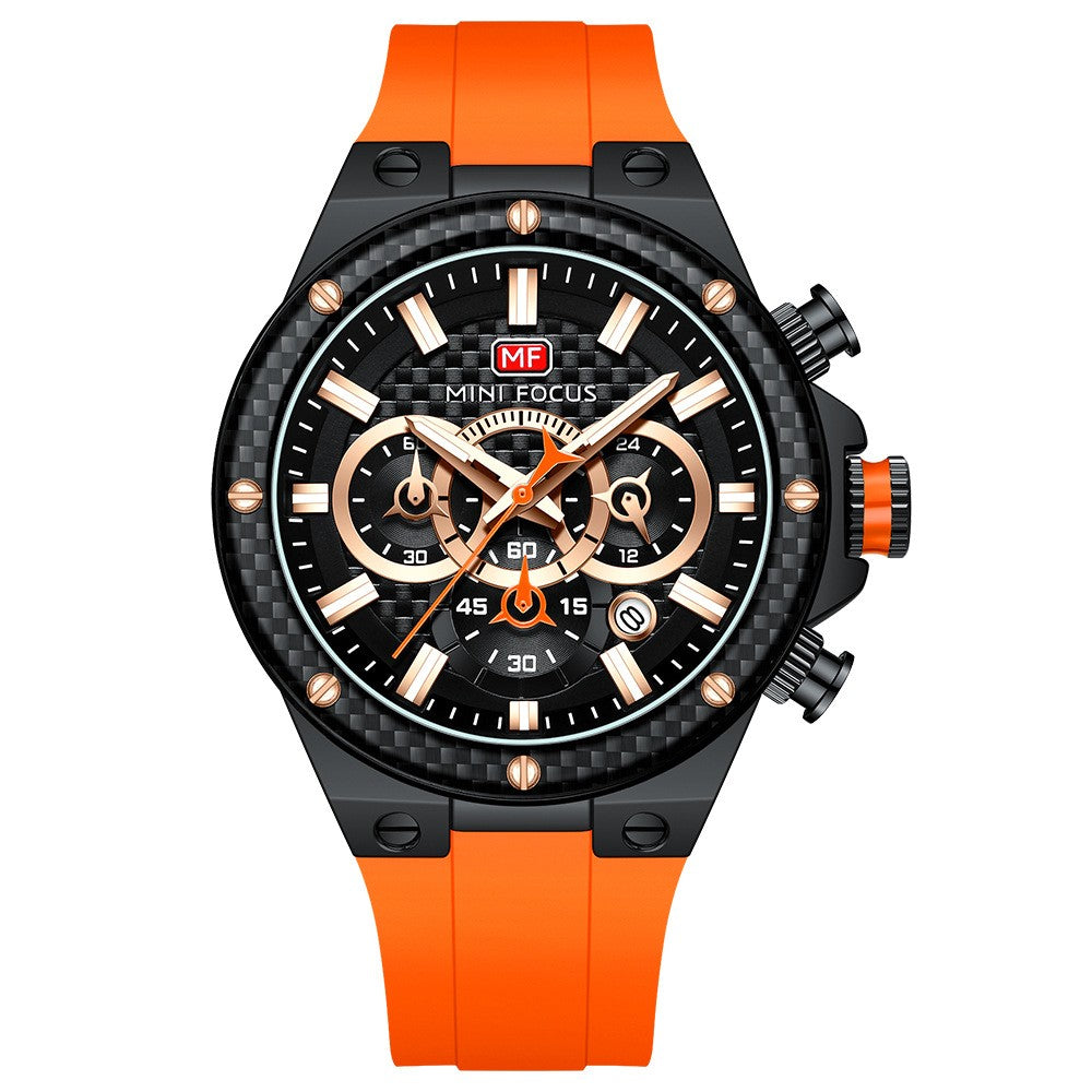 Mini Focus Multifunctional Chronograph Sport watch For Men 0468 - TempoqWatch