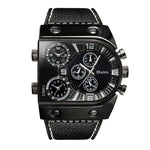 Oulm U Shape Quartz Multifunction Watch For Men 9315