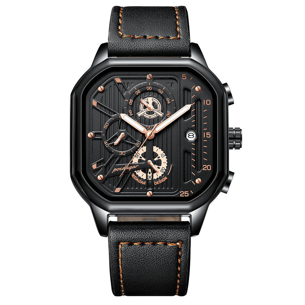 POEDAGAR 628 Multifunctional Quartz watch for men