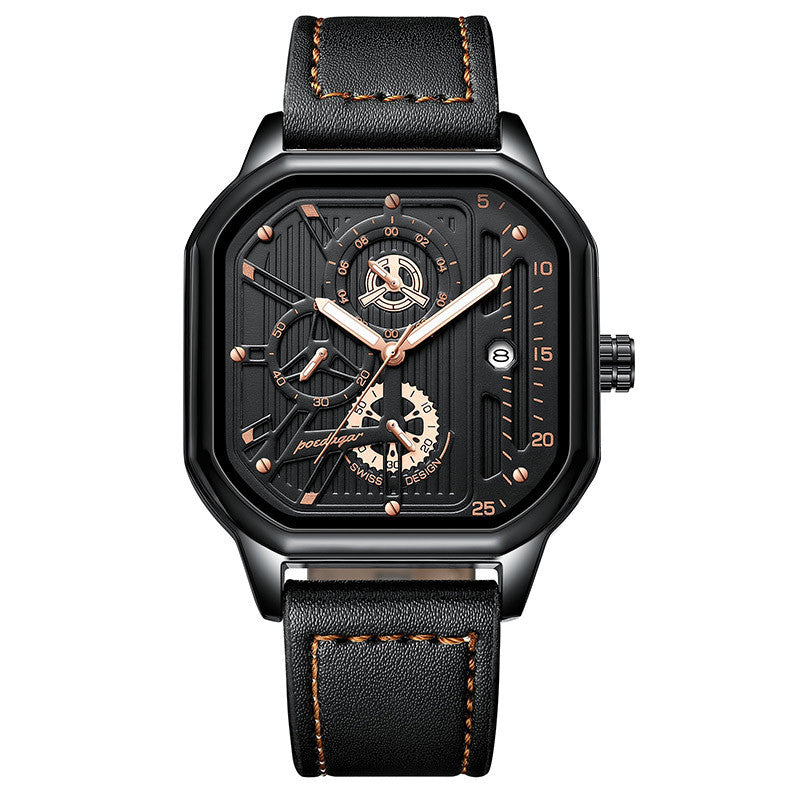 POEDAGAR 628 Multifunctional Quartz watch for men