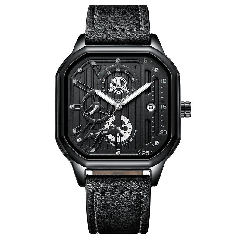 POEDAGAR 628 Multifunctional Quartz watch for men