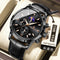 POEDAGAR 882 Quartz Moon phase Watch And Multi-function Chronograph watch for Men