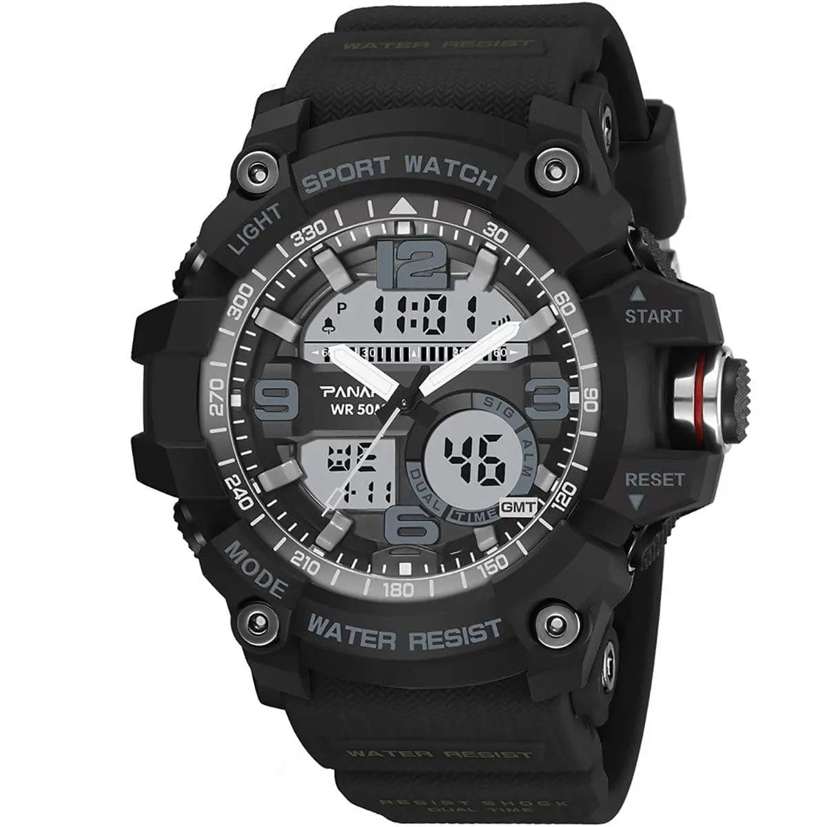 Panars 8010 Analog Digital Round Sports watch for Men Panars
