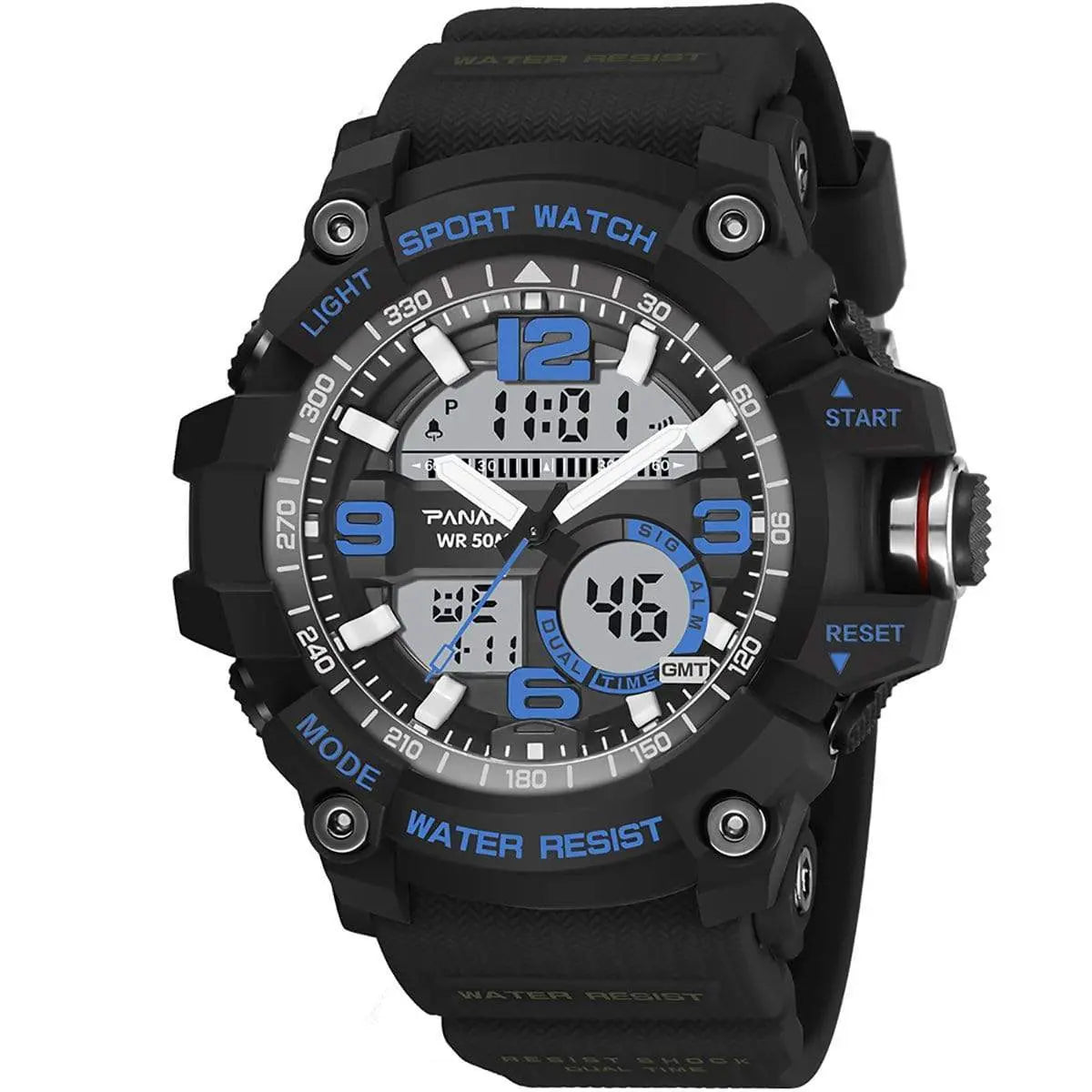 Panars 8010 Analog Digital Round Sports watch for Men Panars