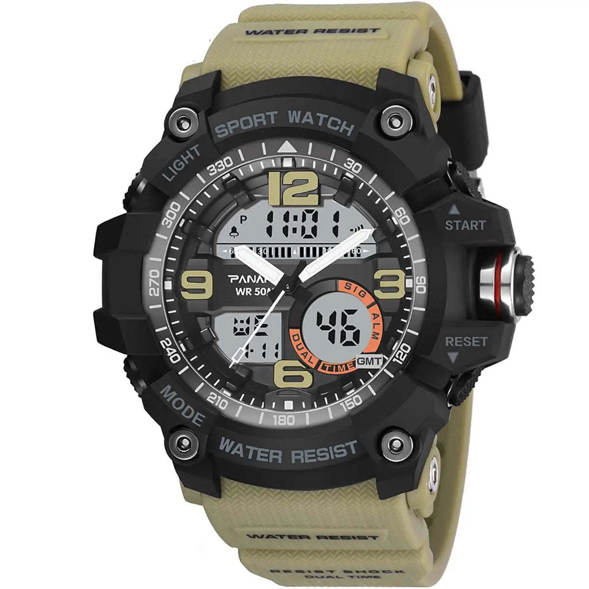 Panars 8010 Analog Digital Round Sports watch for Men