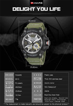 Panars 8010 Analog Digital Round Sports watch for Men Panars