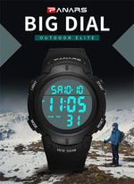 Panars 8208 Gold Digital Waterproof Heavy Duty Wrist watch For Men Panars