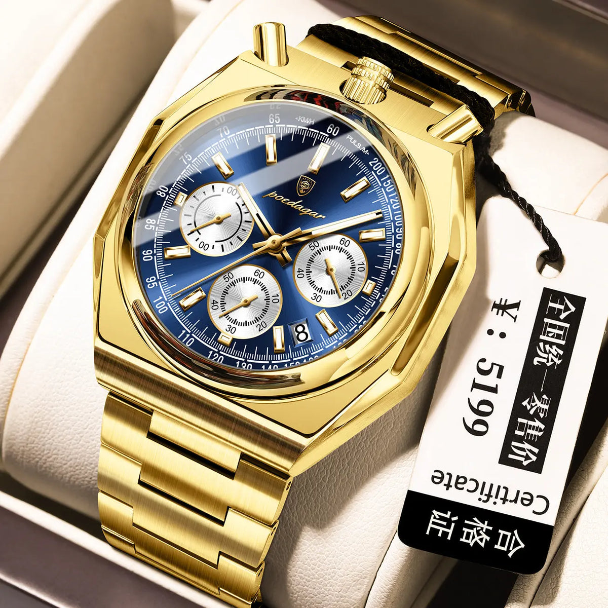 Poedagar 897 Luminous Quartz watch for Men Poedagar