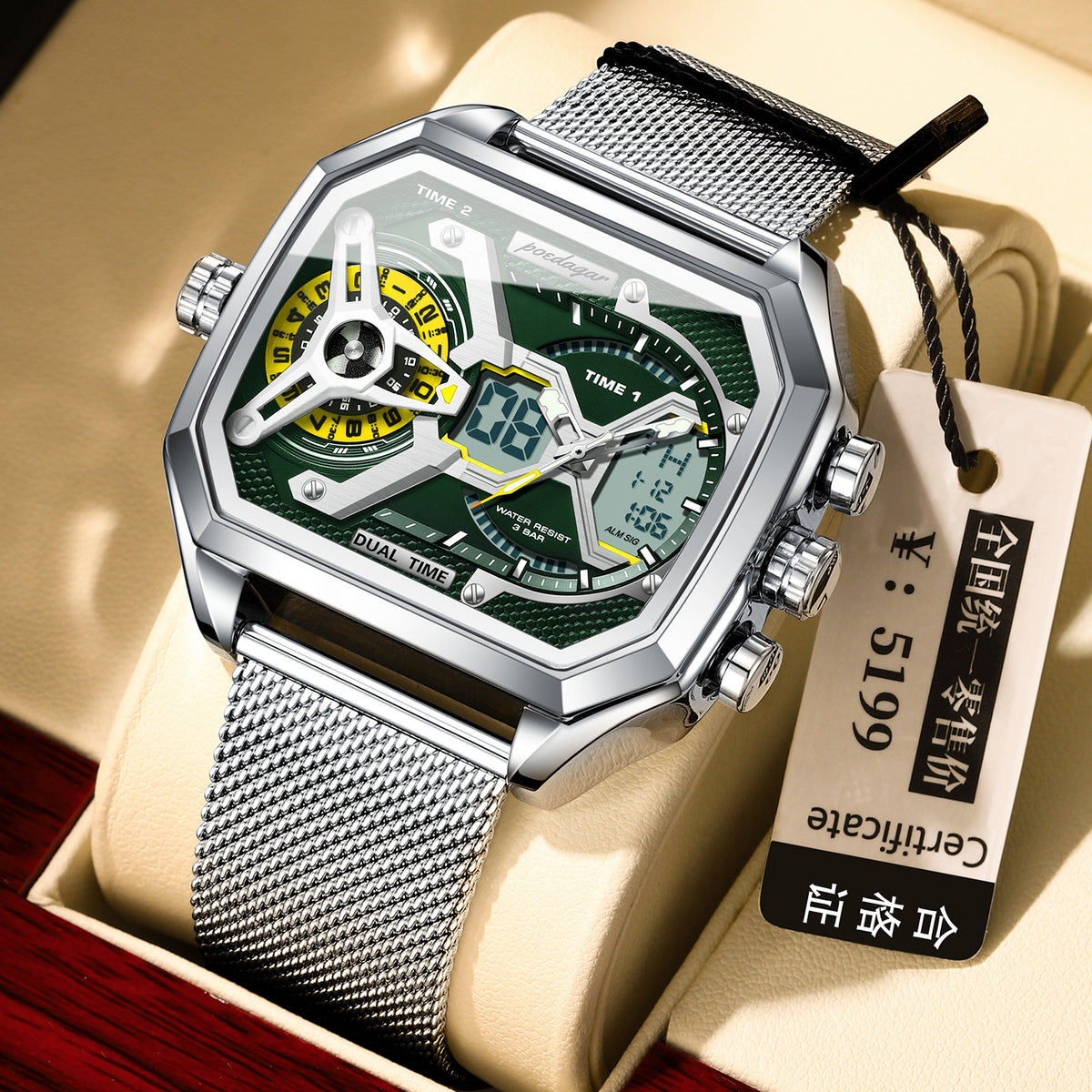 Poedagar E106 Multifunctional Waterproof Luminous watch for men