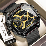 Poedagar E106 Multifunctional Waterproof Luminous watch for men