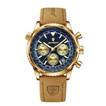 Poedagar Men's Multifunctional Fashionable Waterproof Night Light Watch P960