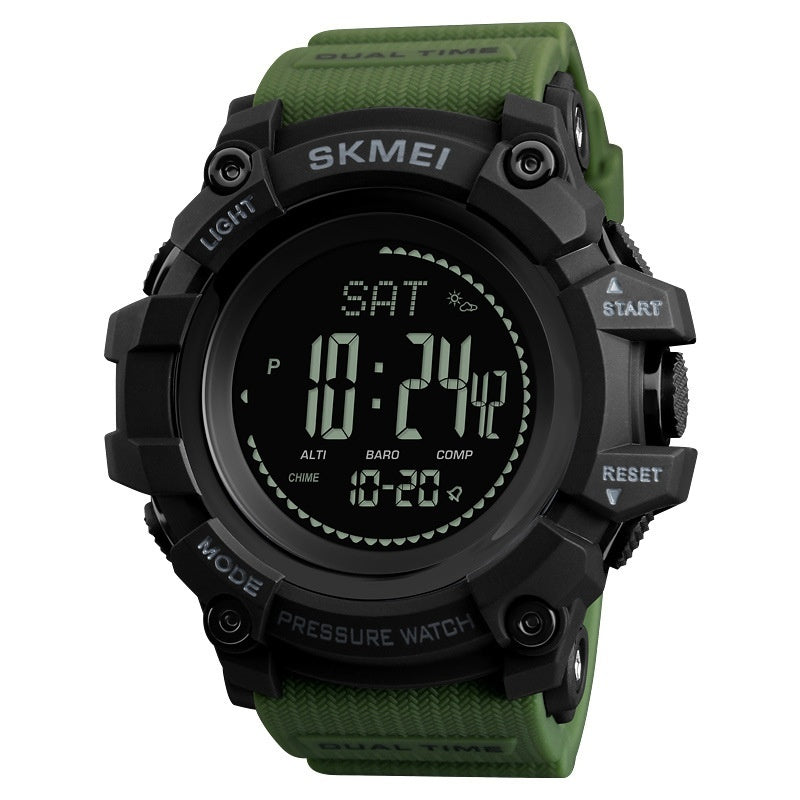 SKMEI 1358 Pedometer Barometer Thermometer Altimeter Compass Outdoor Climbing Watch For Men Original - TempoqWatch