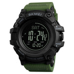 SKMEI 1358 Pedometer Barometer Thermometer Altimeter Compass Outdoor Climbing Watch For Men Original - TempoqWatch