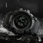 SKMEI 1358 Pedometer Barometer Thermometer Altimeter Compass Outdoor Climbing Watch For Men Original - TempoqWatch