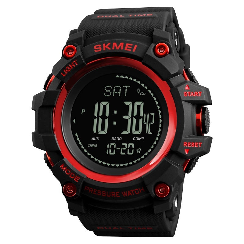 SKMEI 1358 Pedometer Barometer Thermometer Altimeter Compass Outdoor Climbing Watch For Men Original - TempoqWatch
