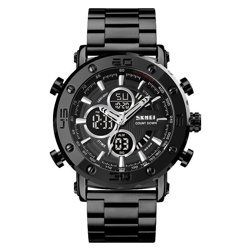 SKMEI 1636 Steel body Analog Digital Sports watch for Men
