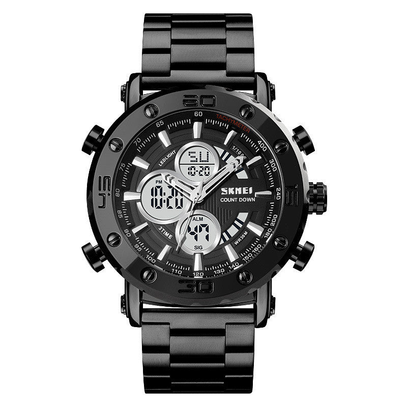 SKMEI 1636 Steel body Analog Digital Sports watch for Men