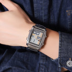 SKMEI 2206 Square Dial Sports Waterproof Date Display Watch for Men