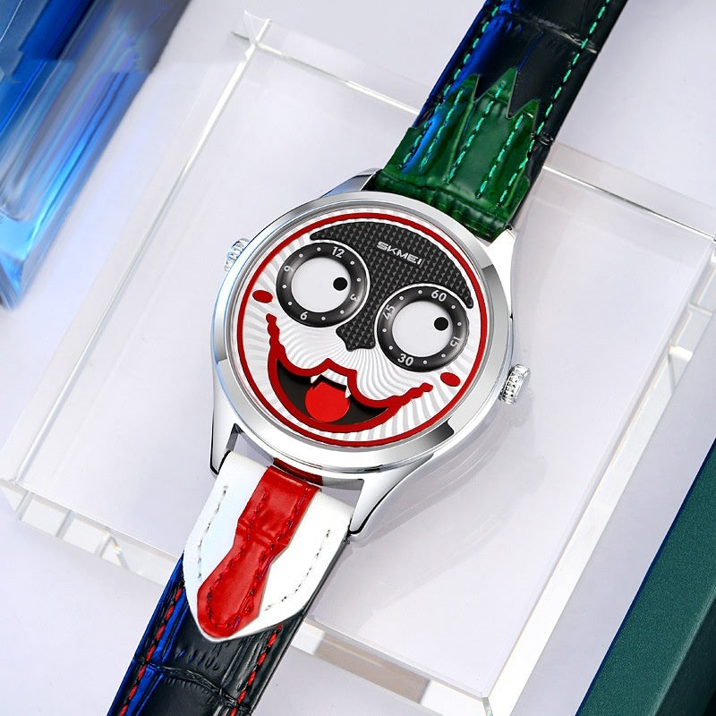SKMEI 9389 New Fashion Clown Dial Quartz watch for Men