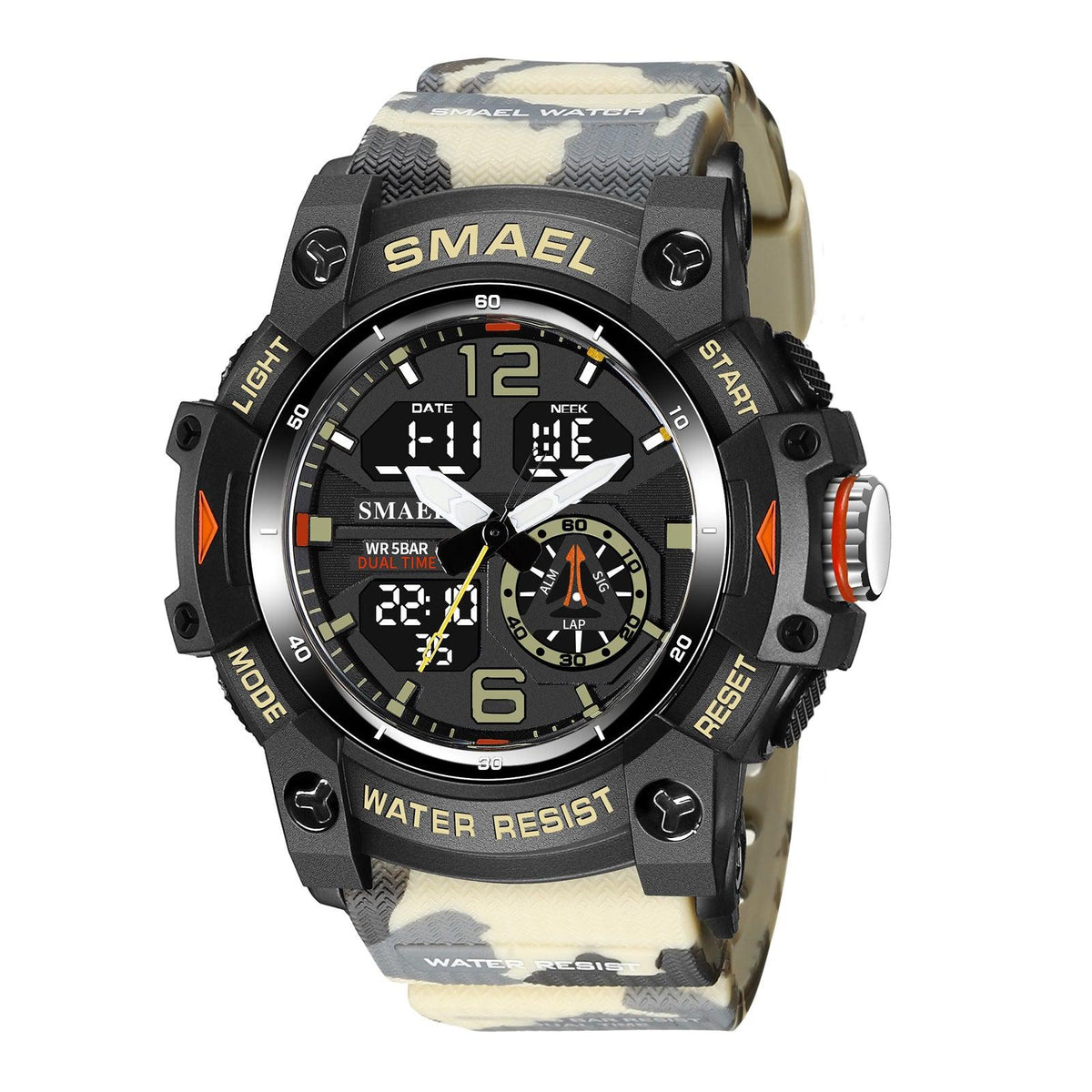 SMAEL Analog Digital Multifunctional Waterproof Watch For Men 8007 - Skmeico