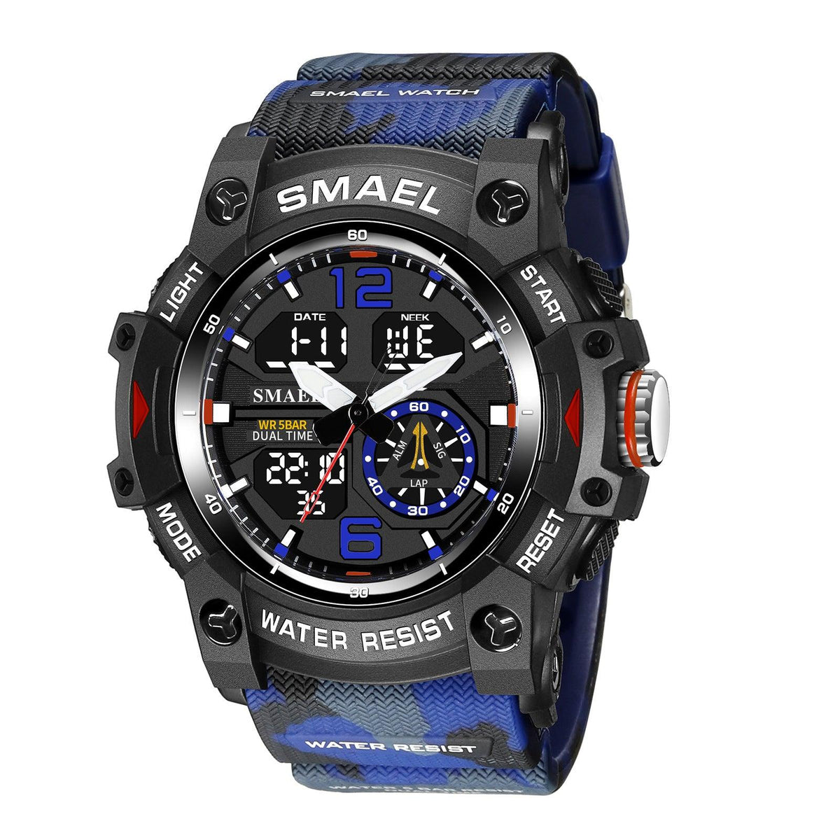 SMAEL Analog Digital Multifunctional Waterproof Watch For Men 8007 - Skmeico