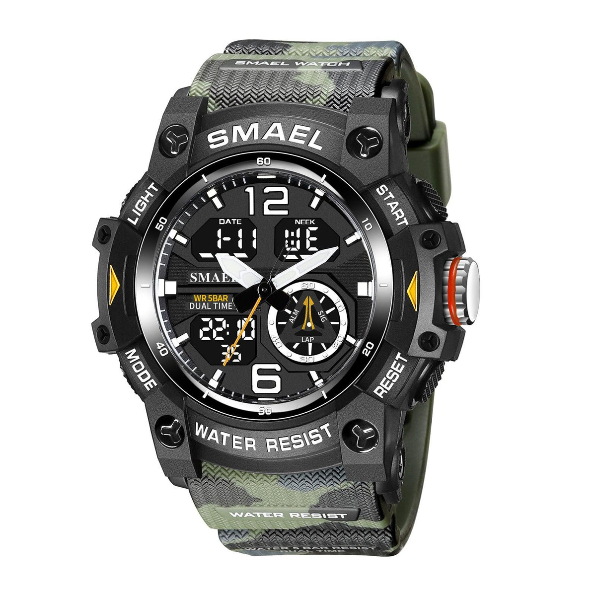 SMAEL Analog Digital Multifunctional Waterproof Watch For Men 8007 - Skmeico