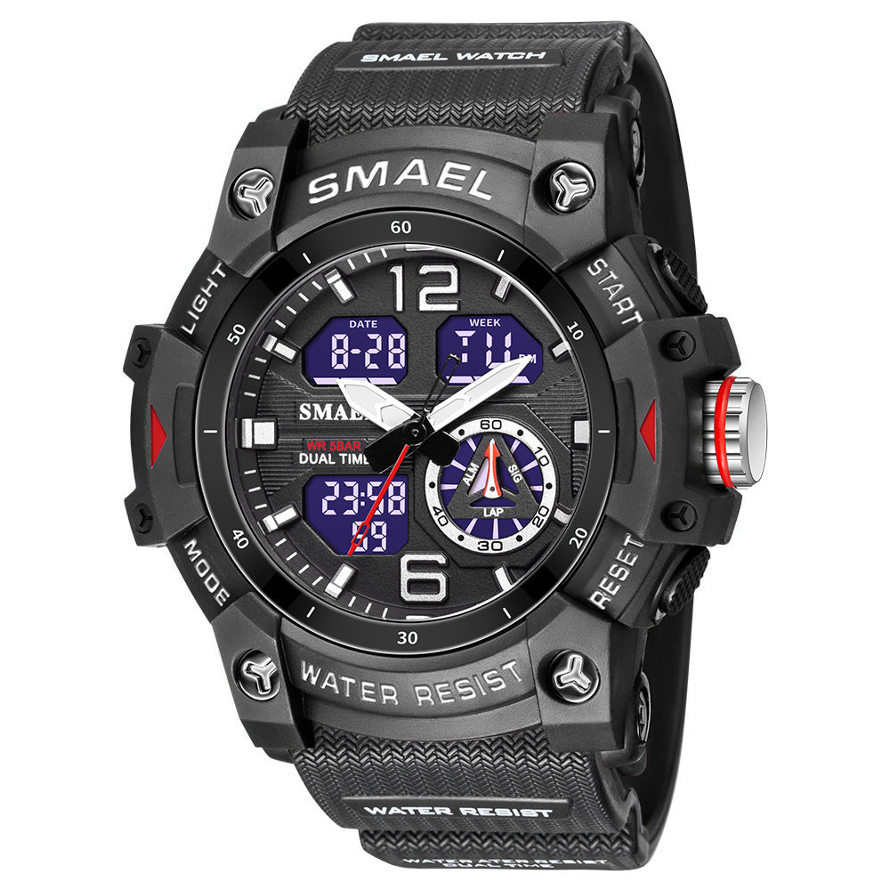 SMAEL Analog Digital Sports Watch For Men 8007 - TempoqWatch