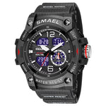 SMAEL Analog Digital Sports Watch For Men 8007 - TempoqWatch