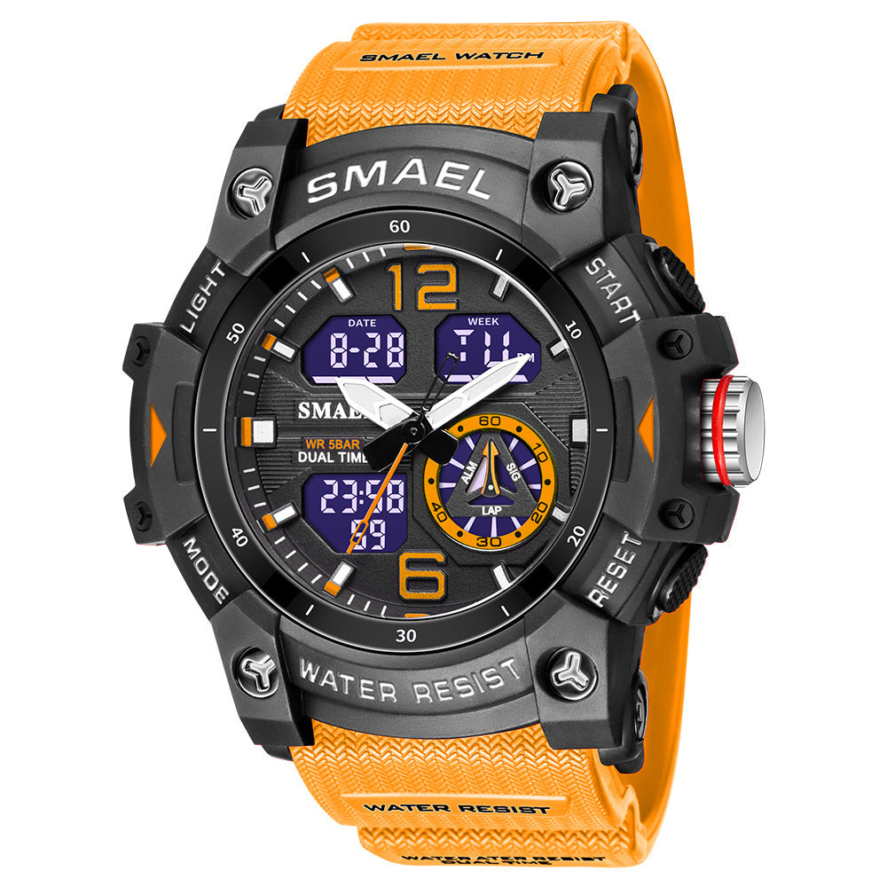 SMAEL Analog Digital Sports Watch For Men 8007 - TempoqWatch