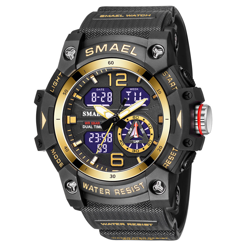 SMAEL Analog Digital Sports Watch For Men 8007 - TempoqWatch