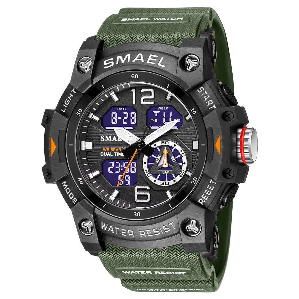 SMAEL Analog Digital Sports Watch For Men 8007 - TempoqWatch