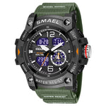 SMAEL Analog Digital Sports Watch For Men 8007 - TempoqWatch