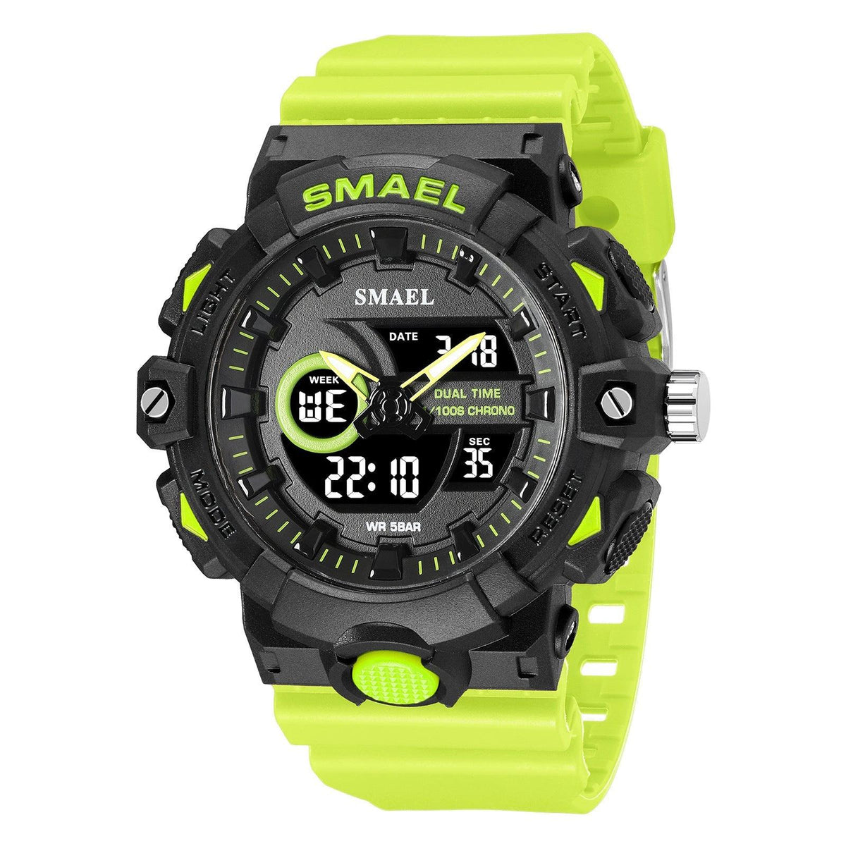 SMAEL Analog Digital Sports Watch For Men 8081 - TempoqWatch