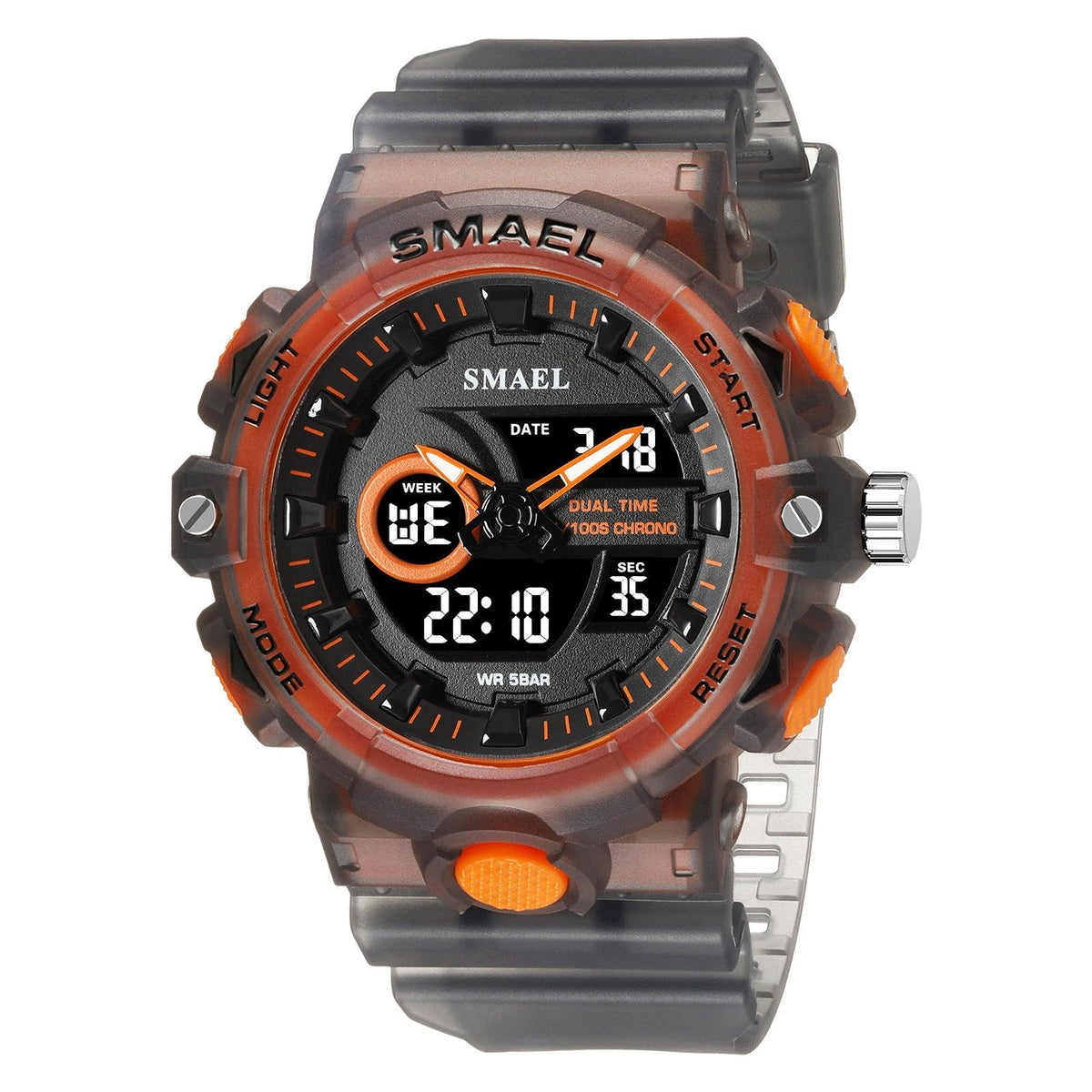 SMAEL Analog Digital Sports Watch For Men 8081 - TempoqWatch