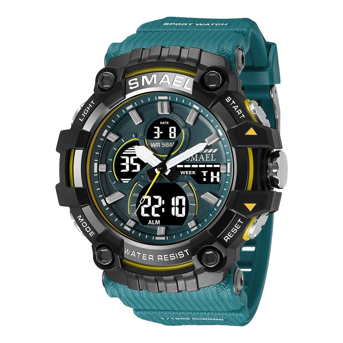 SMAEL Analog Digital Sports waterproof Watch For Men 8079 - TempoqWatch