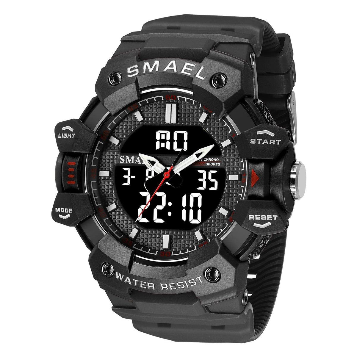 SMAEL Analog Digital Waterproof Sports Watch For Men 8080 - Skmeico