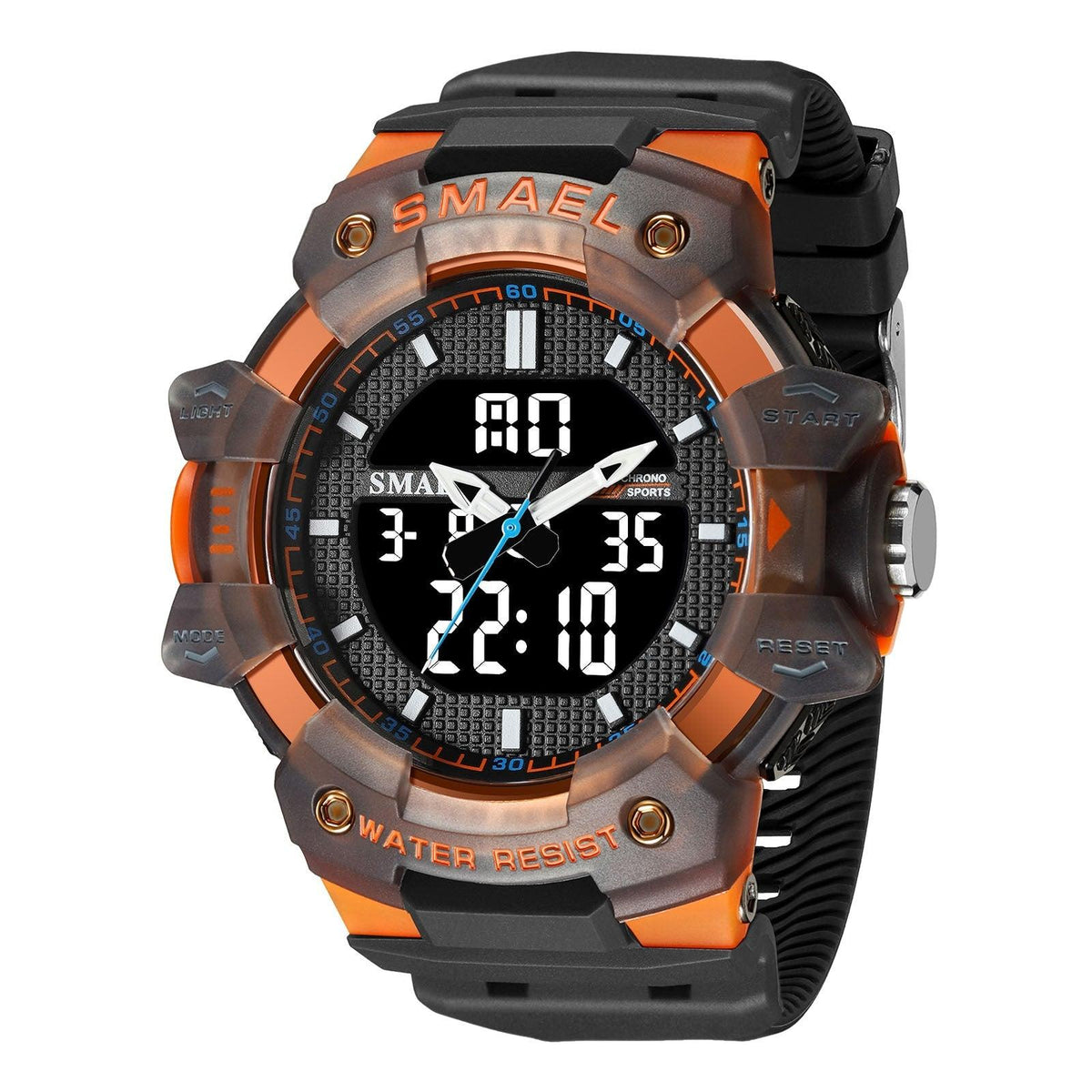 SMAEL Analog Digital Waterproof Sports Watch For Men 8080 - Skmeico