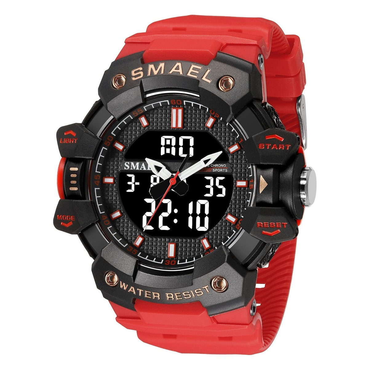 SMAEL Analog Digital Waterproof Sports Watch For Men 8080 - Skmeico