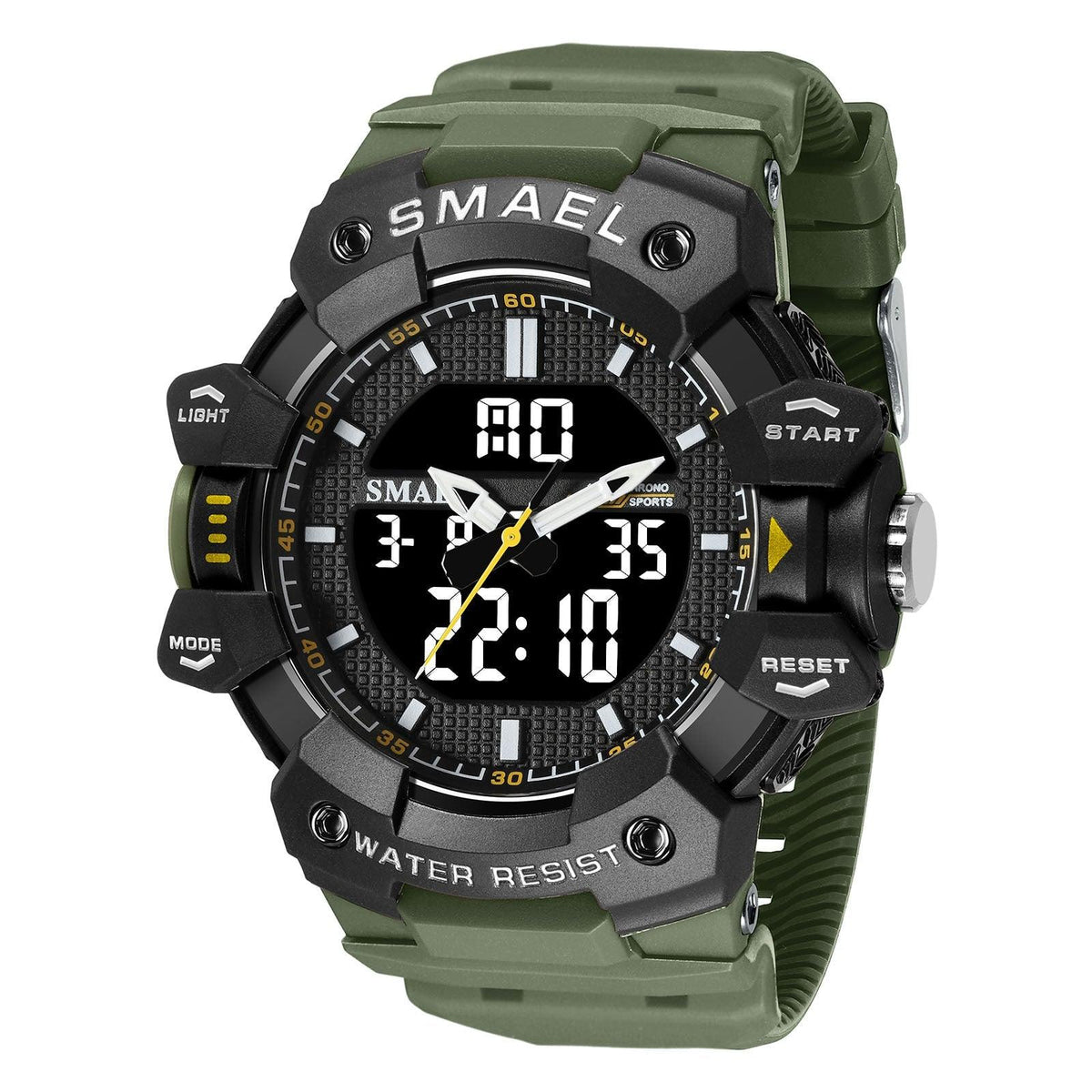 SMAEL Analog Digital Waterproof Sports Watch For Men 8080 - Skmeico
