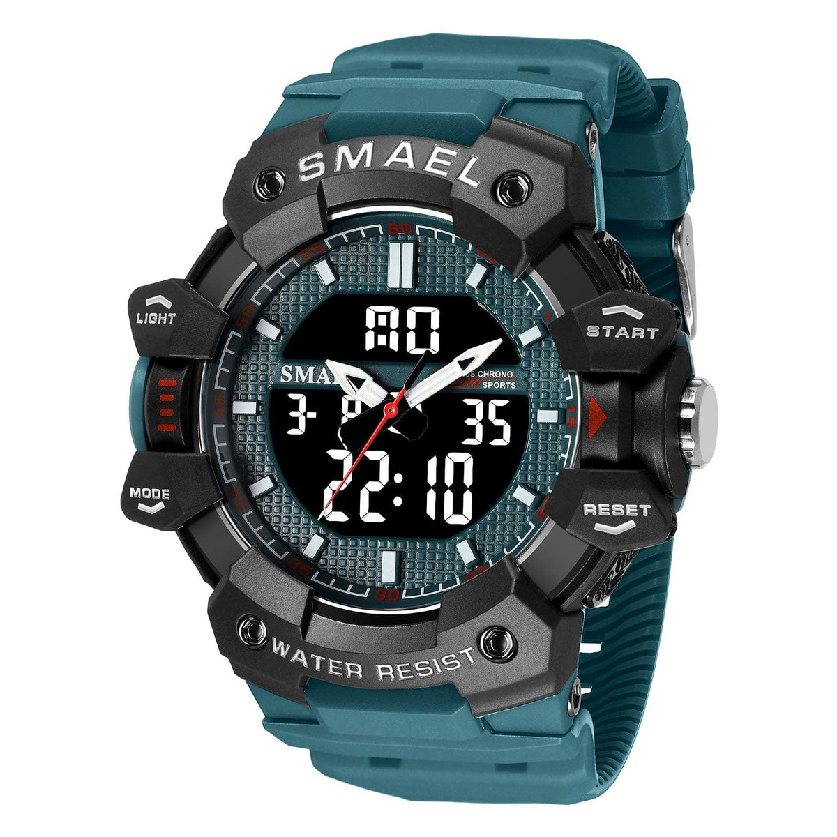 SMAEL Analog Digital Waterproof Sports Watch For Men 8080 - TempoqWatch