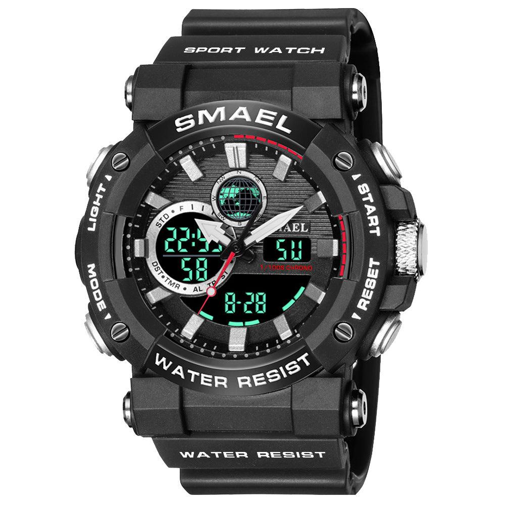 SMAEL Multifunctional Waterproof Analog Digital Watch For Men 8048 - TempoqWatch
