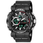 SMAEL Multifunctional Waterproof Analog Digital Watch For Men 8048 - TempoqWatch