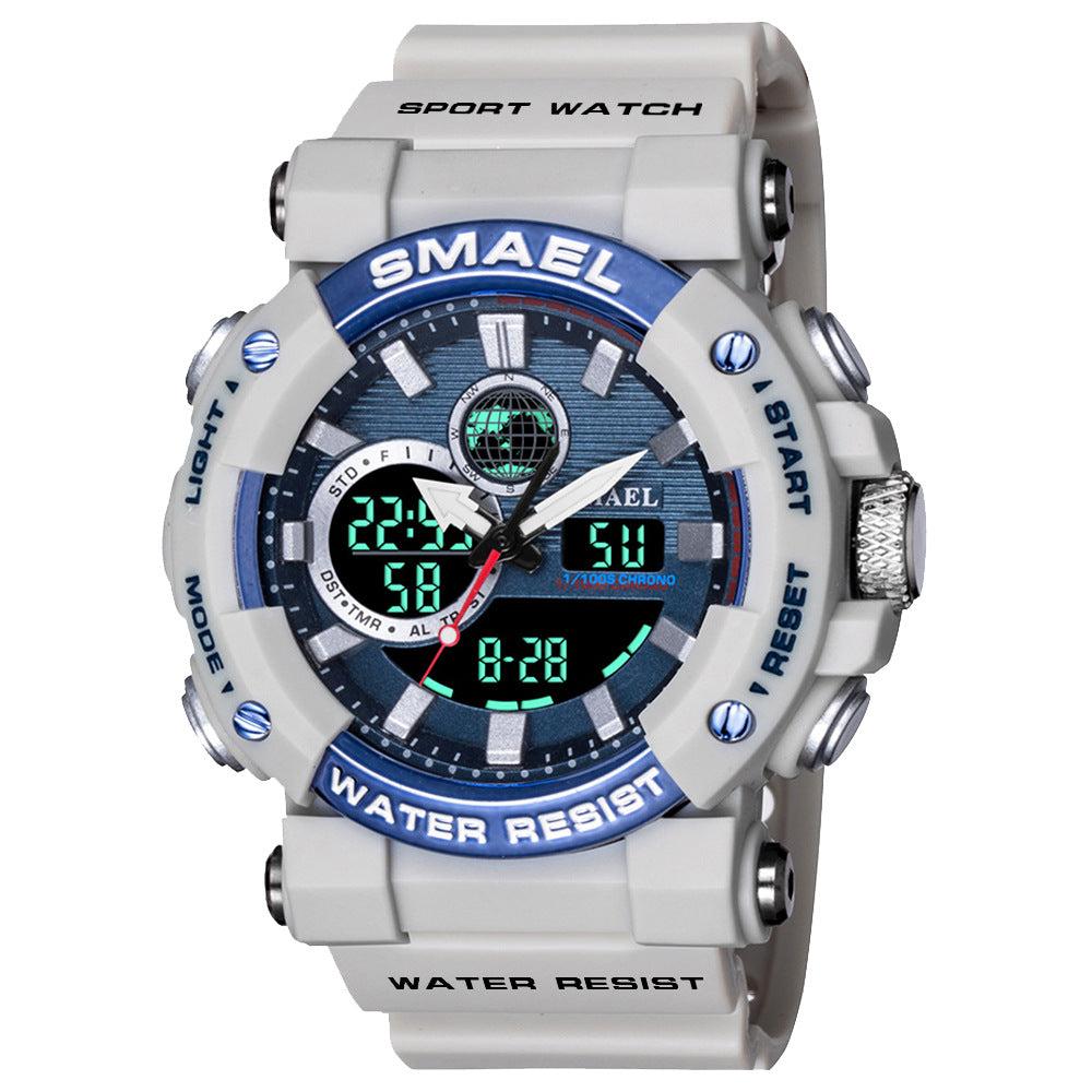 SMAEL Multifunctional Waterproof Analog Digital Watch For Men 8048 - TempoqWatch