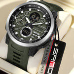 Sanda 3379 Sports Trend Multifunctional Waterproof Alarm Clock Reminder Electronic Watch For Men